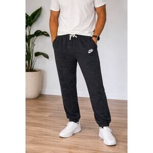 Nike Mens Jogger Sweatpants Gray Athletic Lounge Pants Size M